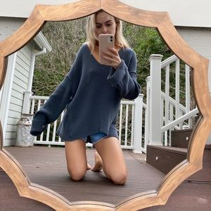 Free People La Brea V-Neck Sweater